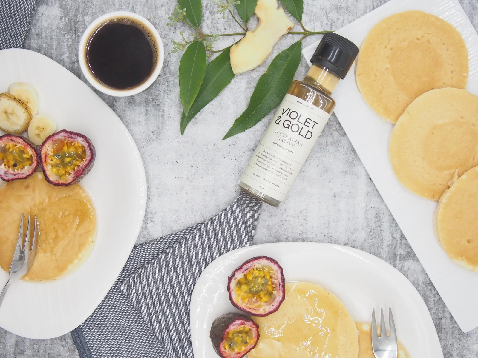 Violet & Gold Ginger Lemon Myrtle Syrup 100ml