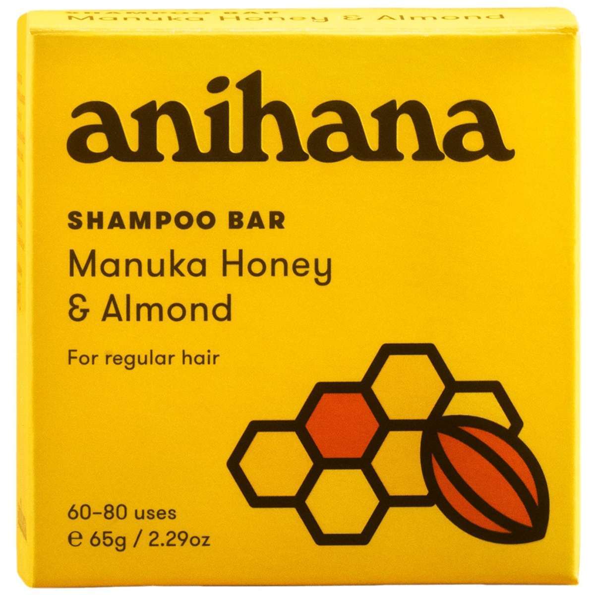 Anihana Shampoo Bar Manuka Honey and Almond Normal Hair 60g