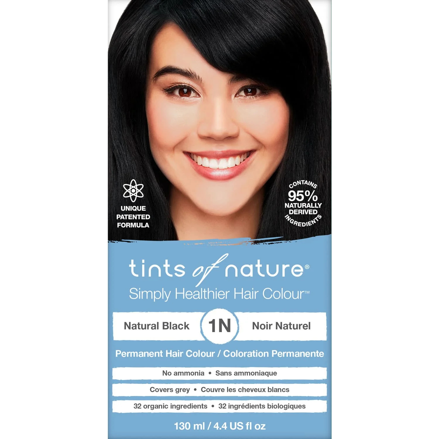 Coloration Cheveux Naturelle 1N Noir - 150ml - Herbatint