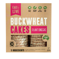 Eat To Live Buckwheat Cakes Plant Omegas 220g