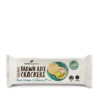 Ceres Organics Brown Rice Crackers Sour Cream 115g