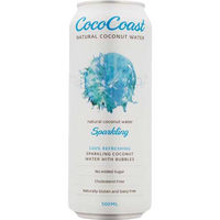 Cococoast Sparkling Coconut Water 500ml