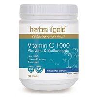 Herbs of Gold Vitamin C 1000mg 120 Tablets 