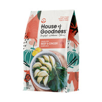 House of Goodness Dumplings Beef and Ginger 300g