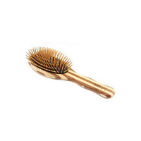 Bass Brush Large Oval Hairbrush with Bamboo Pins & Handle