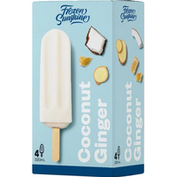 Frozen Sunshine Ice Blocks Coconut Ginger 4 Pack