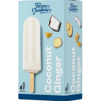 Frozen Sunshine Ice Blocks Coconut Ginger 4 Pack