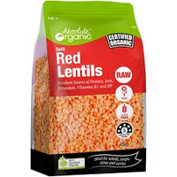Absolute Organic Red Split Lentils 400g