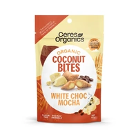 Ceres Organics Coconut Bites White Choc Mocha 60g
