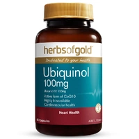 Herbs of Gold Ubiquinol 100mg 60 Capsules