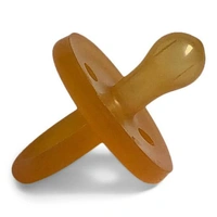 Natural Rubber Soother Single Round Small 0-3mths