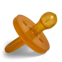 Natural Rubber Soother Single Round Medium 3-6 mths