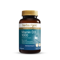 Herbs of Gold Vegan Vitamin D3 1000mg 120 Capsules
