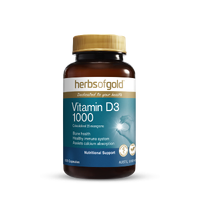 Herbs of Gold Vegan Vitamin D3 1000mg 120 Capsules