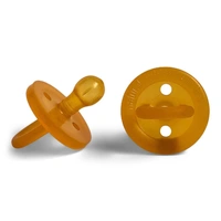 Natural Rubber Soother Twin Dummy Round 3-6mths Medium