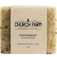 Church Farm Soap Peppermint with Hemp Seed Oil 180g