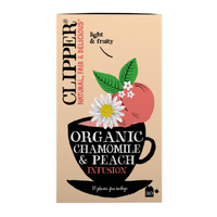 Clipper Organic Chamomile & Peach Tea 20 Teabags