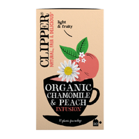 Clipper Organic Chamomile & Peach Tea 20 Teabags