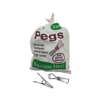 Mieco Stainless Steel Pegs 20pk