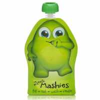 Little Mashies Reusable Squeeze Pouch Green 2pk