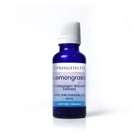 Springfields Essential Oil Lemongrass Organic 20ml