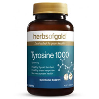 Herbs of Gold Tyrosine 1000mg 60 Tablets