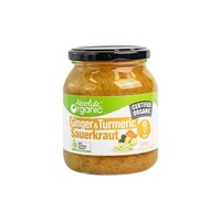 Absolute Organic Sauerkraut Ginger Turmeric 350g