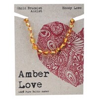 Amber Love Honey Oval Child Bracelet