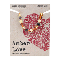 Amber Love Child Bracelet Mixed 14cm