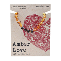 Amber Love Bracelet Child Rainbow