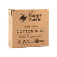 Happy Turtle Bamboo & Organic Cotton Buds 100