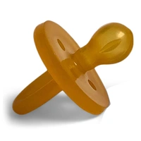 Natural Rubber Soother Single Round Large 6+mths