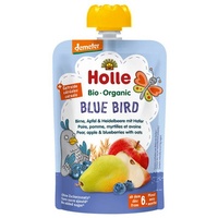 Holle Blue Bird Pear, Apple, Blueberry & Oats Pouch 100g