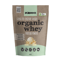 Proganics Organic Whey Protein Powder Vanilla 450g