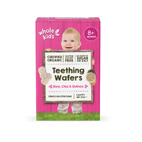 Whole Kids Organic Chia & Quinoa Teething Wafers 6 Pack 20g