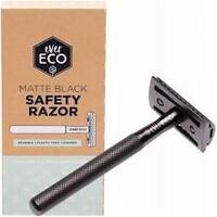 Ever Eco Matte Black Safety Razor With Replacement 10 Blades