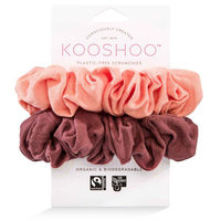 Kooshoo Health Organic Scrunchie Coral Rose