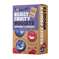 GoodnessMe Really Fruity Nuggets Raspberry & Blueberry 120g 8 Pack 