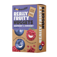 GoodnessMe Really Fruity Nuggets Raspberry & Blueberry 120g 8 Pack 