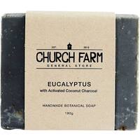 Church Farm Soap Eucalyptus & Activated Charcoal 180g