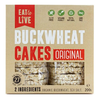 Eat To Live Buckwheat Cakes 220g