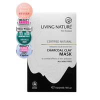 Living Health Charcoal Clay Mask 10pk