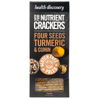 Health Discovery Paleo Turmeric & Cumin Crackers 150g