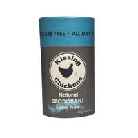 Kissing Chickens Natural Deodorant Stick Scent Free 60g 