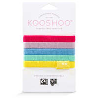 Kooshoo Organic Hair Tie Rainbow 5pk