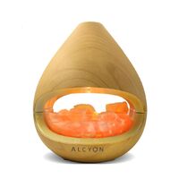 Alcyon Kiyoshi Oak Himalayan Salt Lamp Diffuser 
