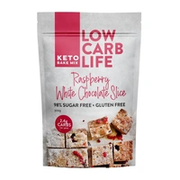 Low Carb Life Raspberry White Chocolate Slice 300g