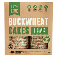 Eat To Live Buckwheat Hemp Cakes 220g
