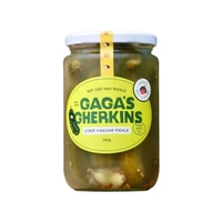 Gaga's Gherkins Cider Vinegar Pickle 700g