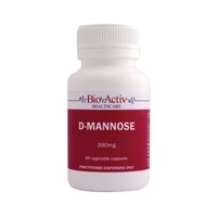 BioActiv Healthcare D Mannose 390mg 60 Veggie Capsules